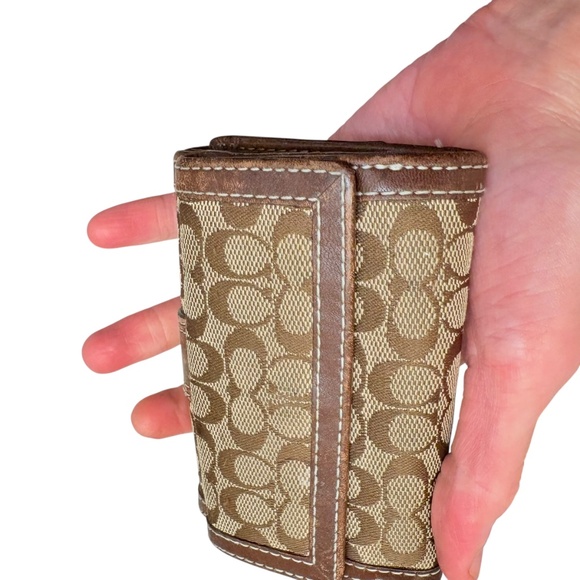 Coach vintage y2k brown and khaki mini signature soho wallet - Picture 4 of 12